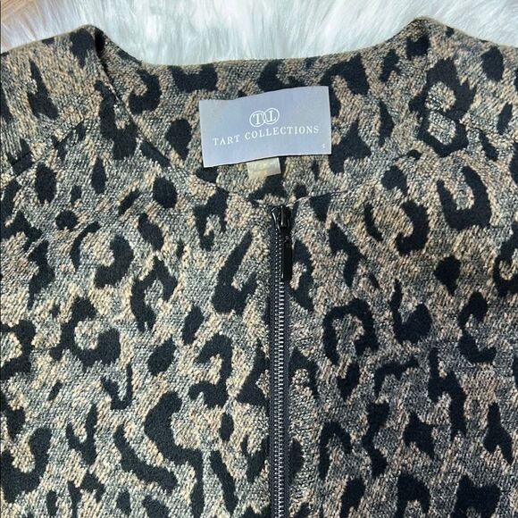 Tart Collections Leopard Print Coat Fleece Size Small - Picture 2 of 6